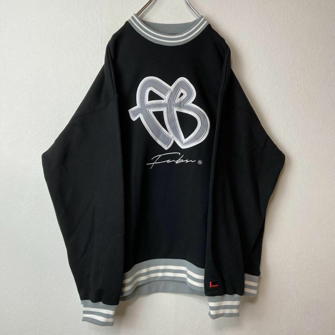 FUBU - 【リンガーネック、ビッグ刺繍ロゴ】FUBUスウェット古着ヒップ