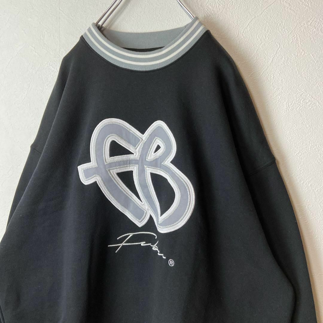 FUBU - 【リンガーネック、ビッグ刺繍ロゴ】FUBUスウェット古着ヒップ