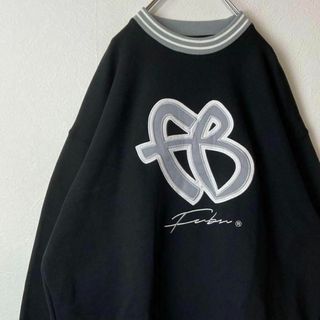 FUBU - 【リンガーネック、ビッグ刺繍ロゴ】FUBUスウェット古着ヒップ