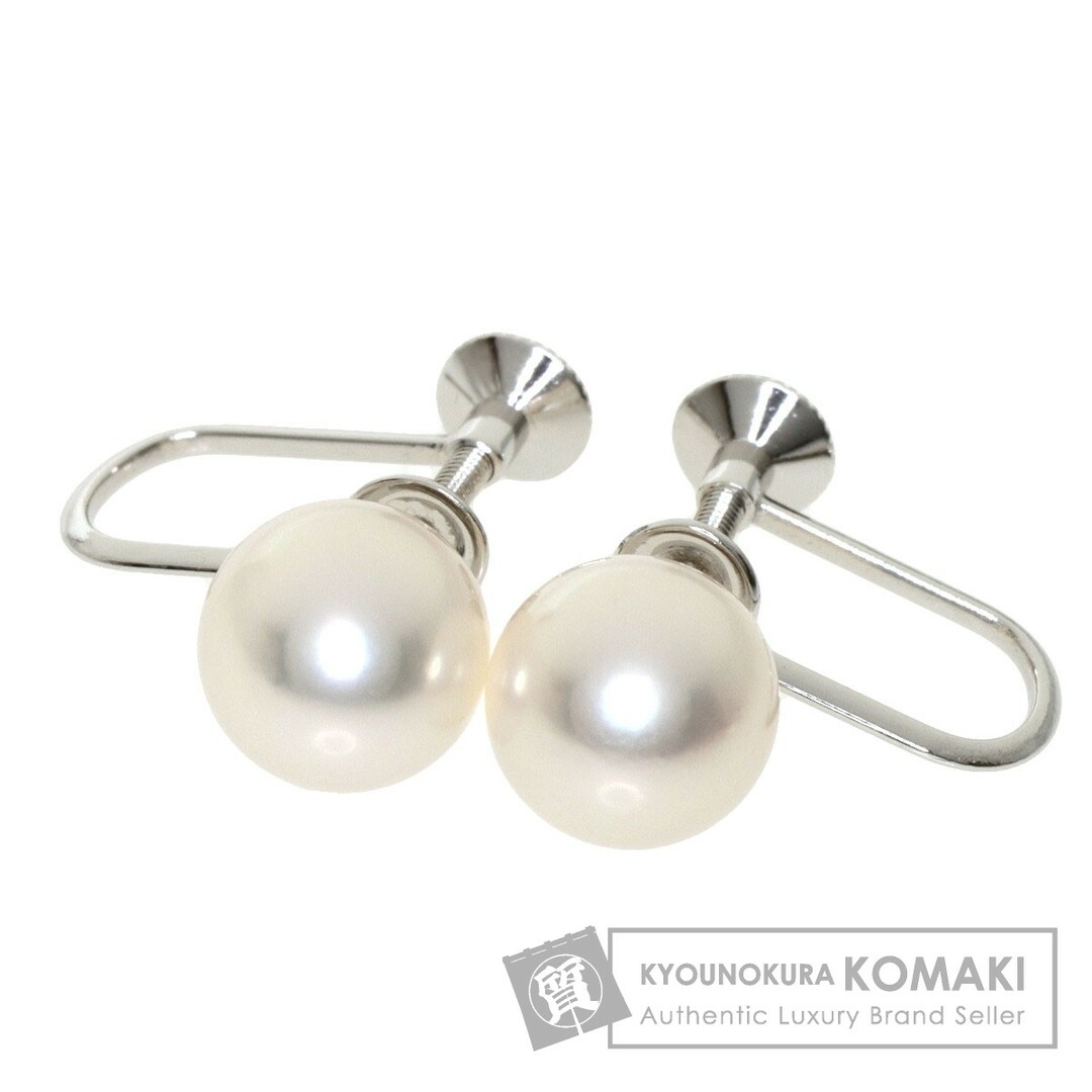 MIKIMOTO アコヤパール 真珠 イヤリング K18WG レディース