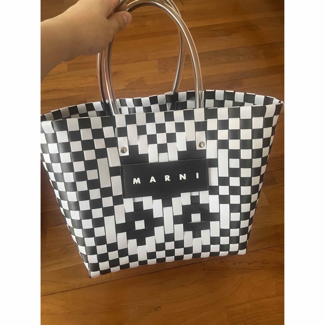 MARINI - MARNI マルニかごバッグ ストーンホワイトの通販 by あやぱん