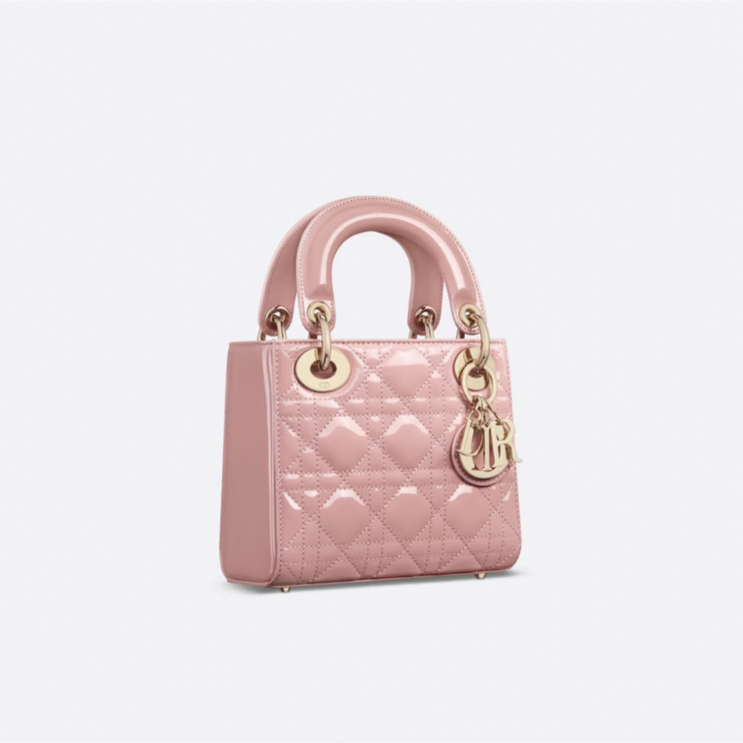 Christian Dior(クリスチャンディオール)の新品 定価以下 LADY DIOR ミニバッグ アンティークピンク ピンク レディースのバッグ(ショルダーバッグ)の商品写真