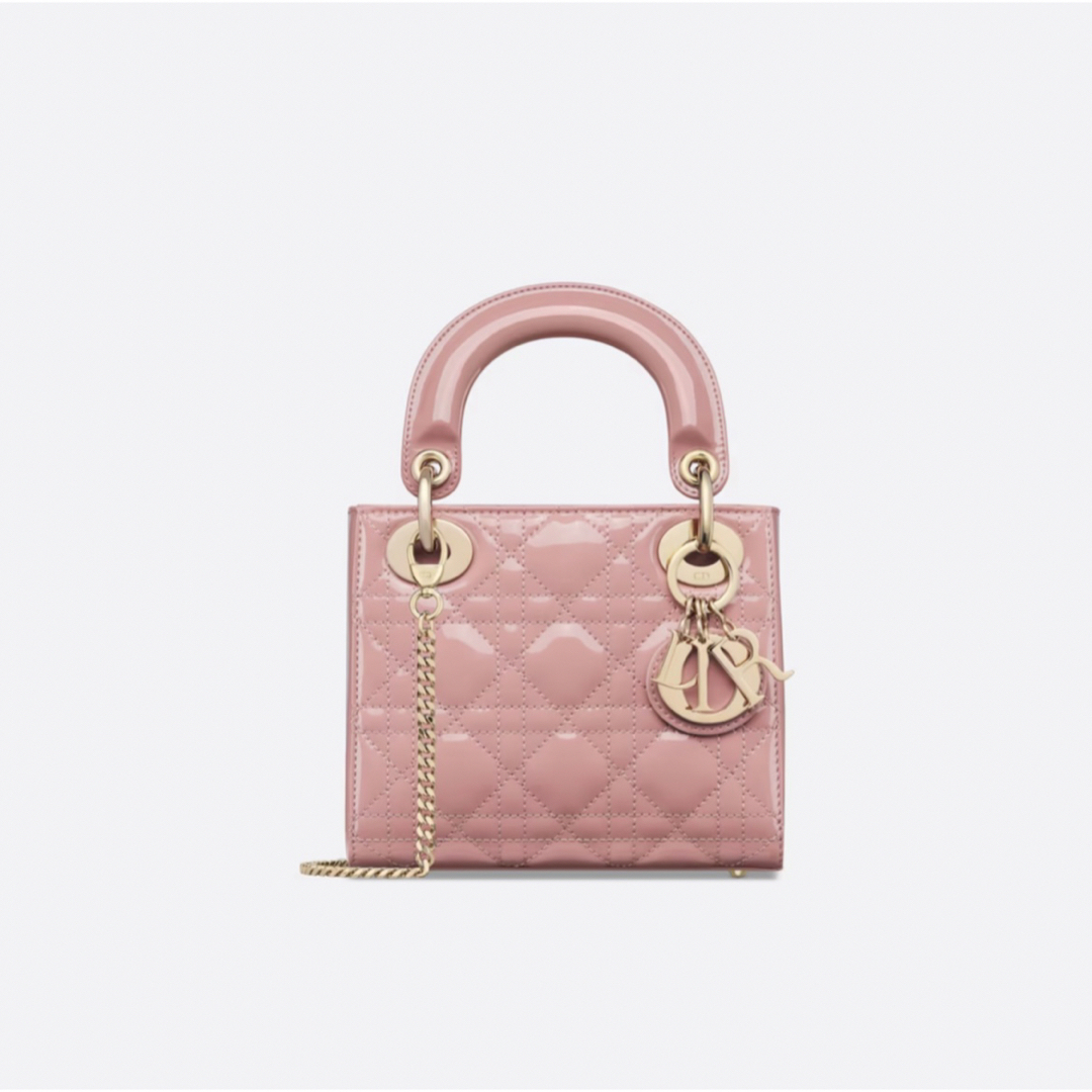 Christian Dior(クリスチャンディオール)の新品 定価以下 LADY DIOR ミニバッグ アンティークピンク ピンク レディースのバッグ(ショルダーバッグ)の商品写真