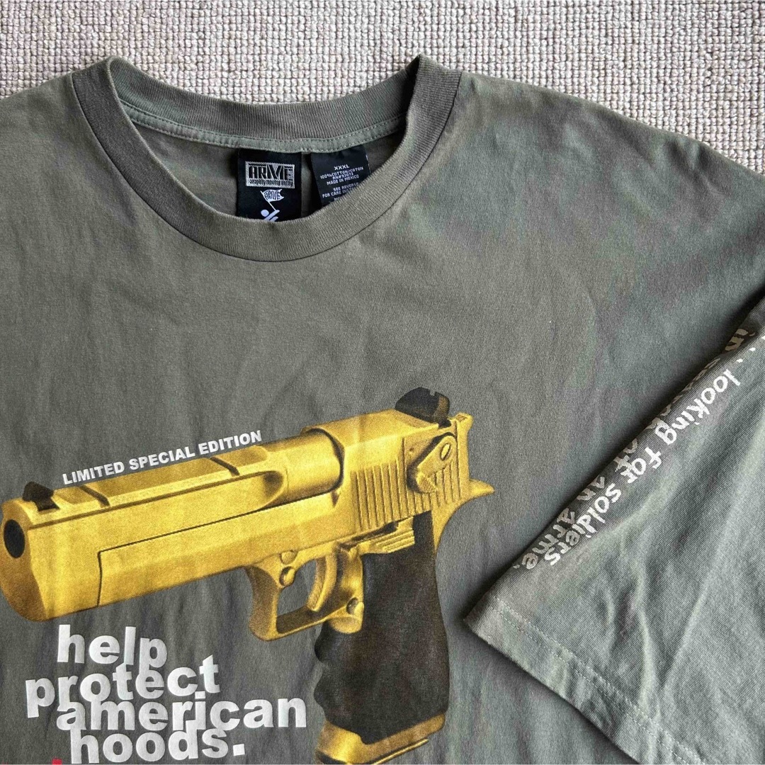 ARME アーミー　銃 ピストル 迷彩 　メンズ 半袖　Tシャツ　3XL メンズのトップス(Tシャツ/カットソー(半袖/袖なし))の商品写真