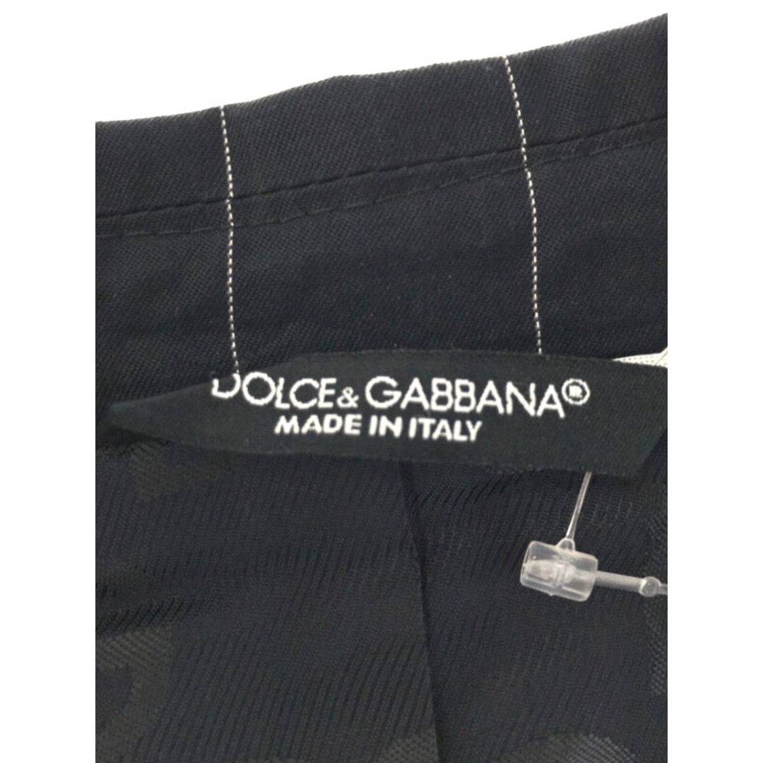 DOLCE&GABBANA(ドルチェアンドガッバーナ)のDOLCE&GABBANA ピンストライプテーラードジャケット ブラック 50 メンズのジャケット/アウター(テーラードジャケット)の商品写真