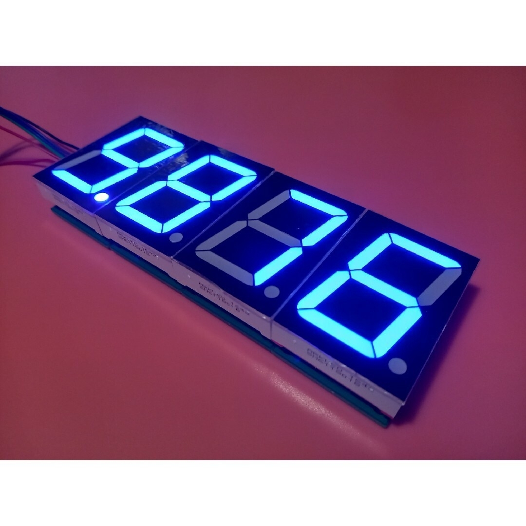 ドライバー付き5インチ 7セグメント LED 4個 7Segment