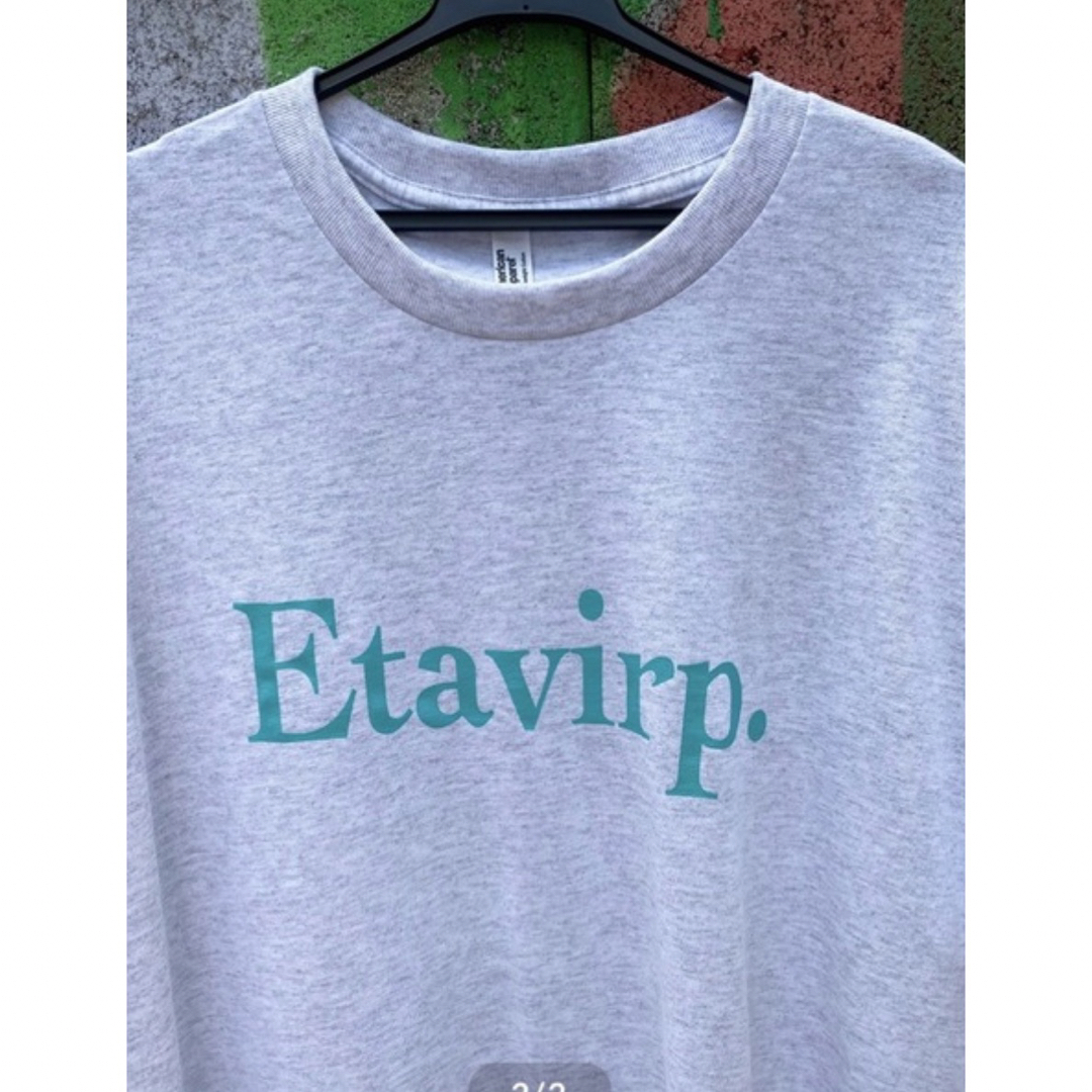 Etavirp Logo T-Shirt. (Ash × Aqua) ennoy