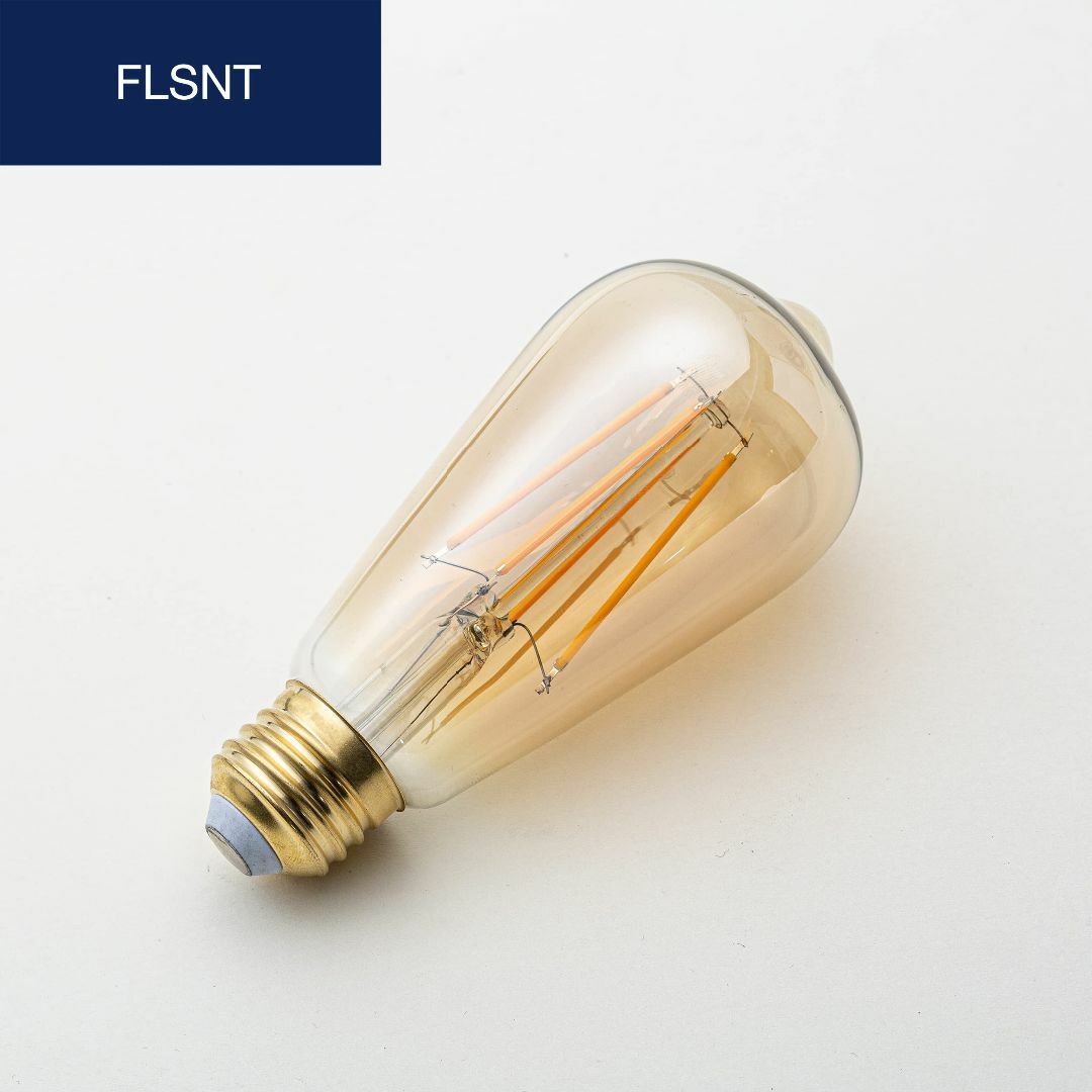 【色: Amber】FLSNT LED電球 エジソン電球 E26口金 60W形相