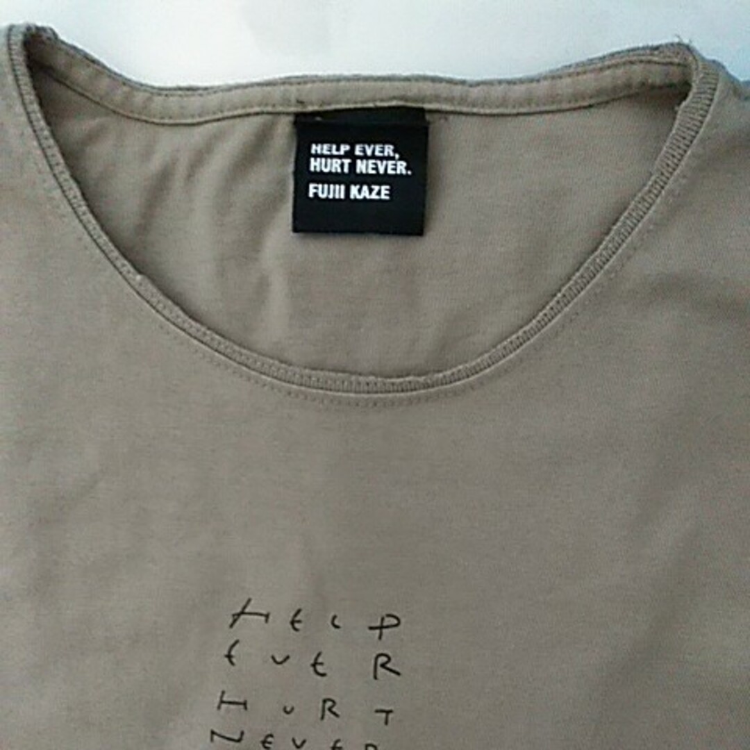 藤井風 公式オンライン販売 helpeverhurtnever Tシャツ(加工の 藤井風 公式オンライン販売 helpeverhurtnever Tシャツ(加工の