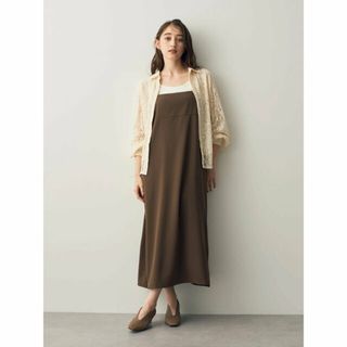 イェッカヴェッカ(YECCA VECCA)の【ブラウン】ロングキャミワンピース/23AW(ロングワンピース/マキシワンピース)