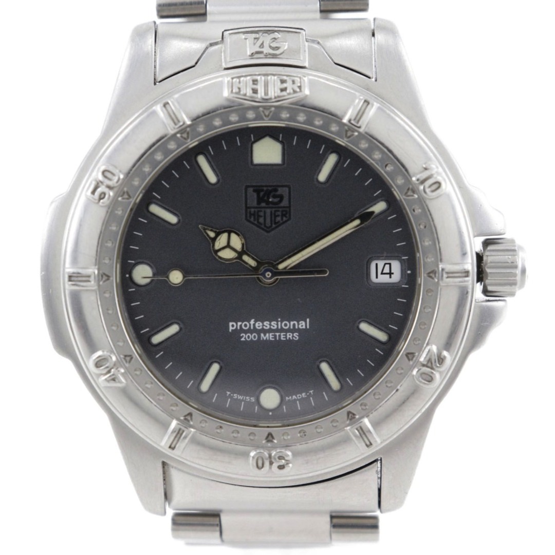 【TAG HEUER】タグホイヤー プロフェッショナル 200M 4000シリーズ 999.206K ステンレススチール シルバー クオーツ アナログ表示 メンズ 黒文字盤 腕時計