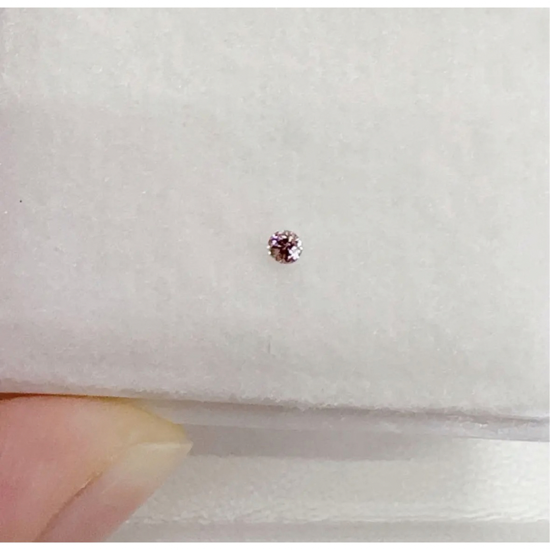 ピンクダイヤモンド ルース 裸石 0.035ct メレ ソーティング 中央宝石-