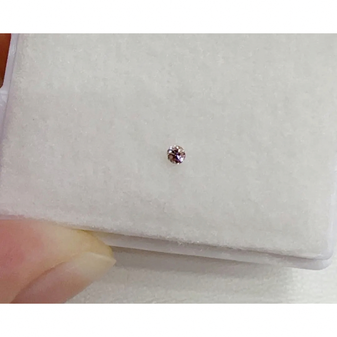 ピンクダイヤモンド ルース 裸石 0.035ct メレ ソーティング 中央宝石-