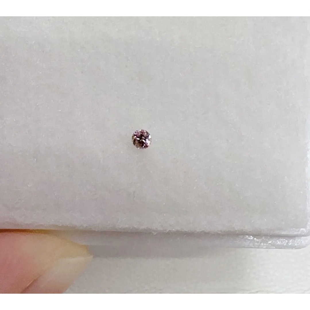 ピンクダイヤモンド ルース 裸石 0.035ct メレ ソーティング 中央宝石-