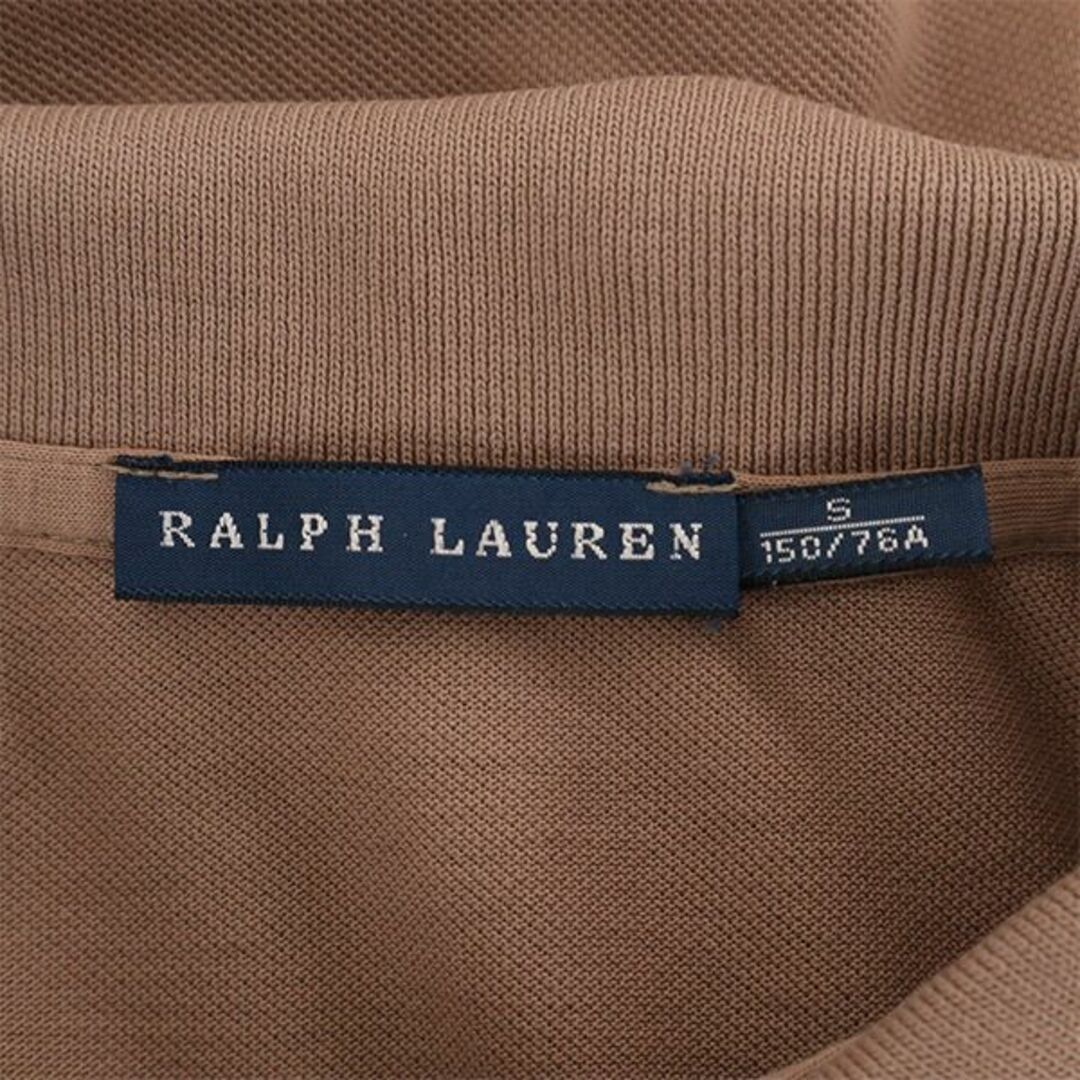 Ralph Lauren(ラルフローレン)のラルフローレン 半袖 ポロシャツ S ブラウン RALPH LAUREN 鹿の子 レディース 【中古】  【230727】 メール便可 レディースのトップス(ポロシャツ)の商品写真