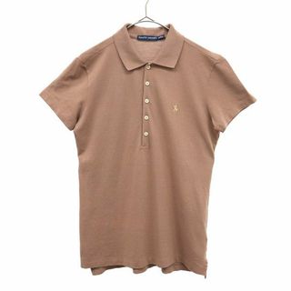 ラルフローレン(Ralph Lauren)のラルフローレン 半袖 ポロシャツ S ブラウン RALPH LAUREN 鹿の子 レディース 【中古】  【230727】 メール便可(ポロシャツ)