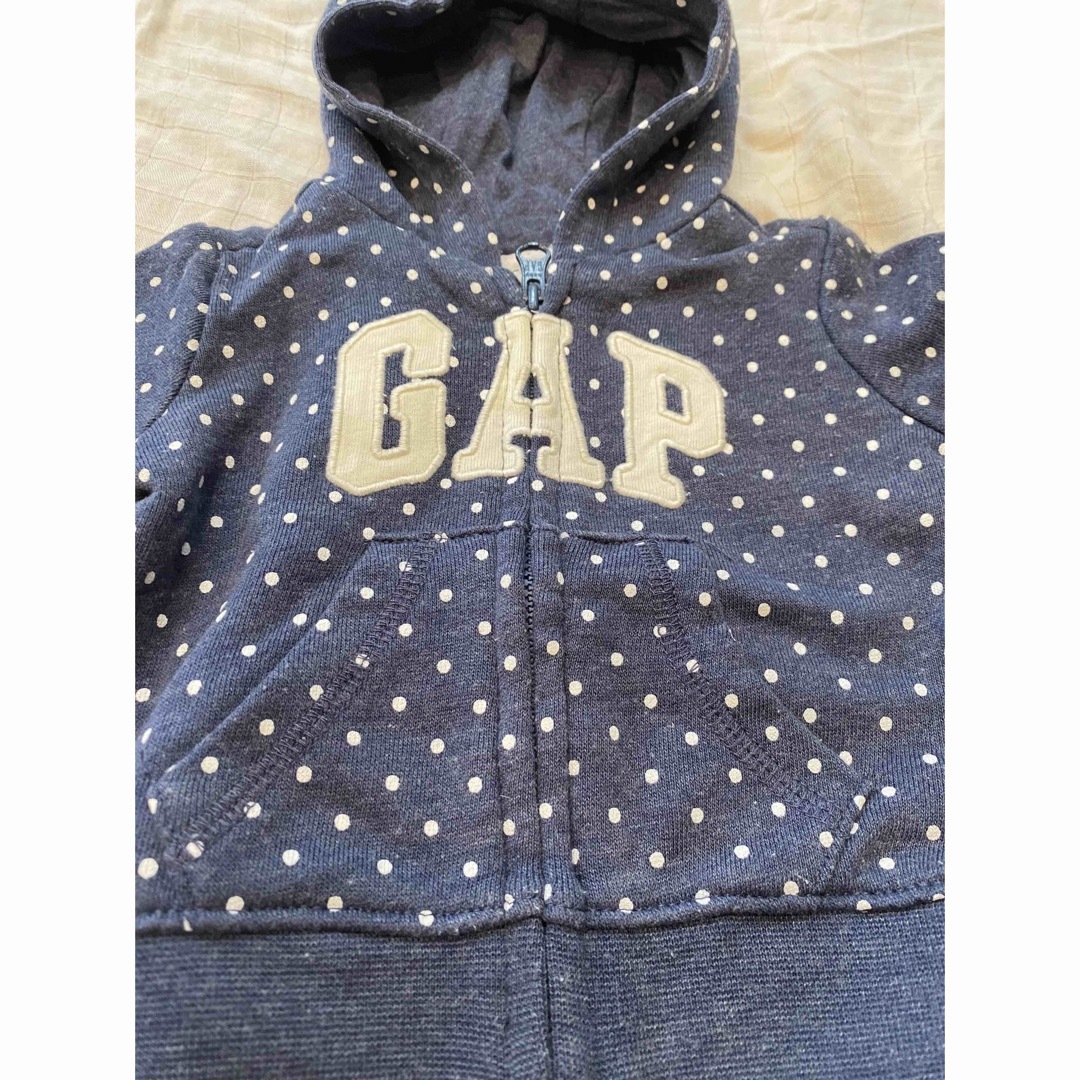 GAP(ギャップ)のギャップ　GAP 新生児　出産準備　ニット　ハート　くま耳　カーディガン キッズ/ベビー/マタニティのベビー服(~85cm)(ニット/セーター)の商品写真