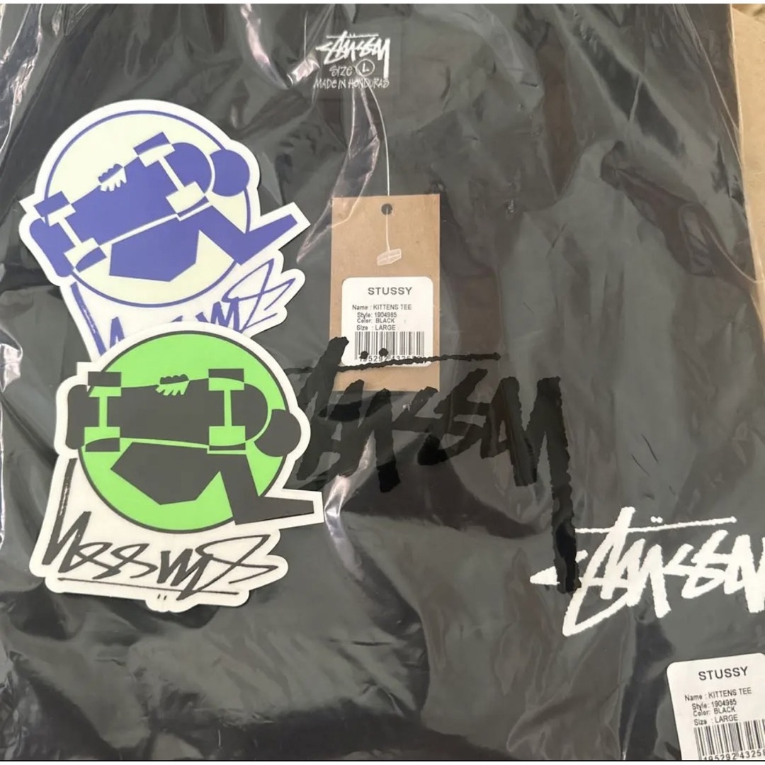 stussy KITTENS TEE Black Lサイズ 新品未使用