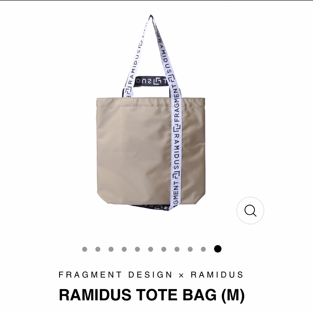 FRAGMENT(フラグメント)の即完　RAMIDUS TOTE BAG (M) 藤原ひろし メンズのバッグ(トートバッグ)の商品写真