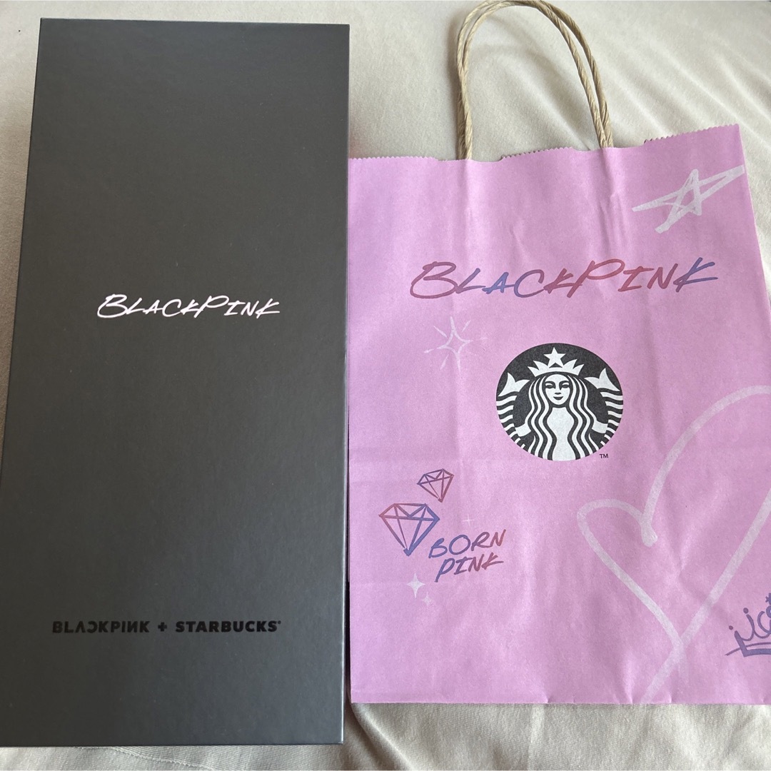 スターバックス BLACKPINKコラボ タンブラー ブラック 紙袋付き