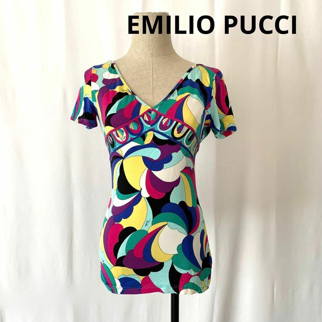 EMILIO PUCCI - エミリオプッチ EMILIOPUCCI トップス カットソー 幾何