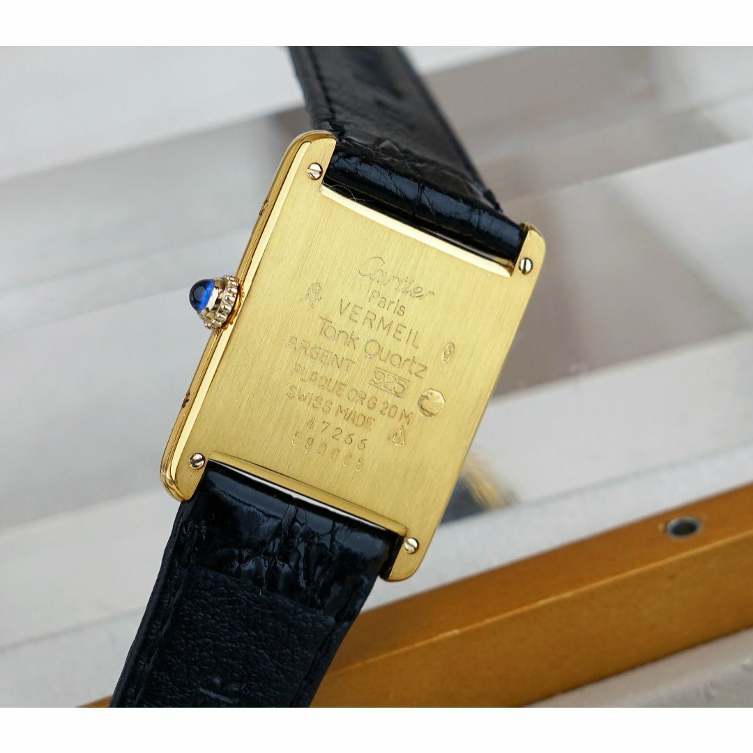 Cartier(カルティエ)の美品 カルティエ マスト タンク ゴールドライン ローマン LM Cartier メンズの時計(腕時計(アナログ))の商品写真
