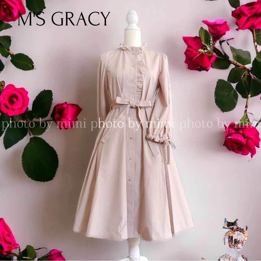 M'S GRACY*WEB掲載*フリルリボンコート