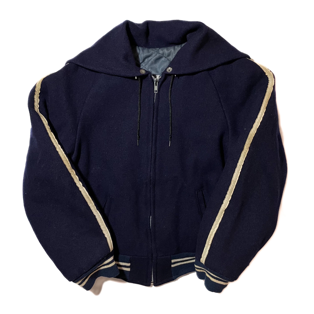 ◎お取り引きに関しての注意事項希少 70s USA製 Wool Sailor Collar Hoodie