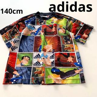 アディダス(adidas)のアディダス　adidas 総柄　メッシュ　半袖 カットソー　トップス　140cm(その他)