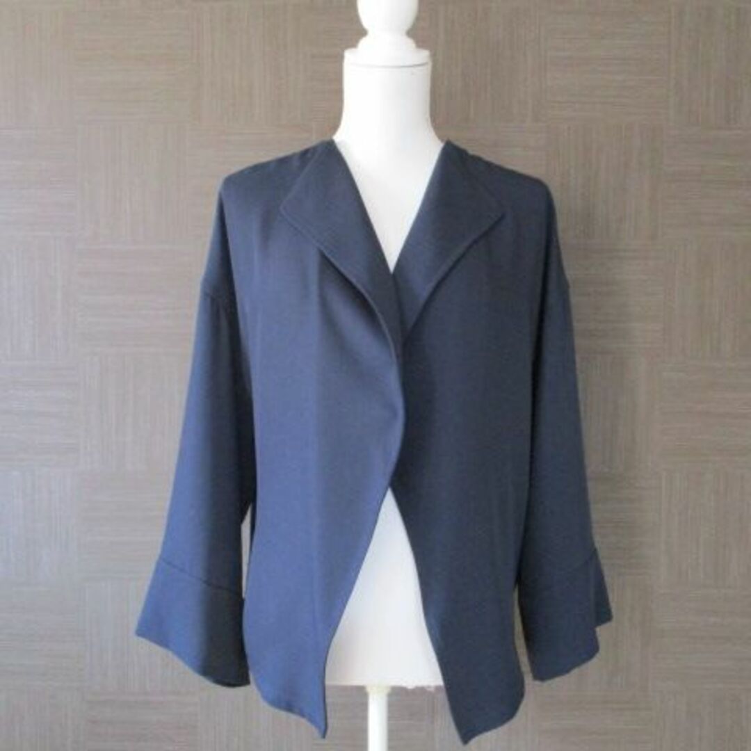 ネミカ（レリアン）ネイビー 濃紺 ジャケット 13+ 日本製 大きいサイズ 美品