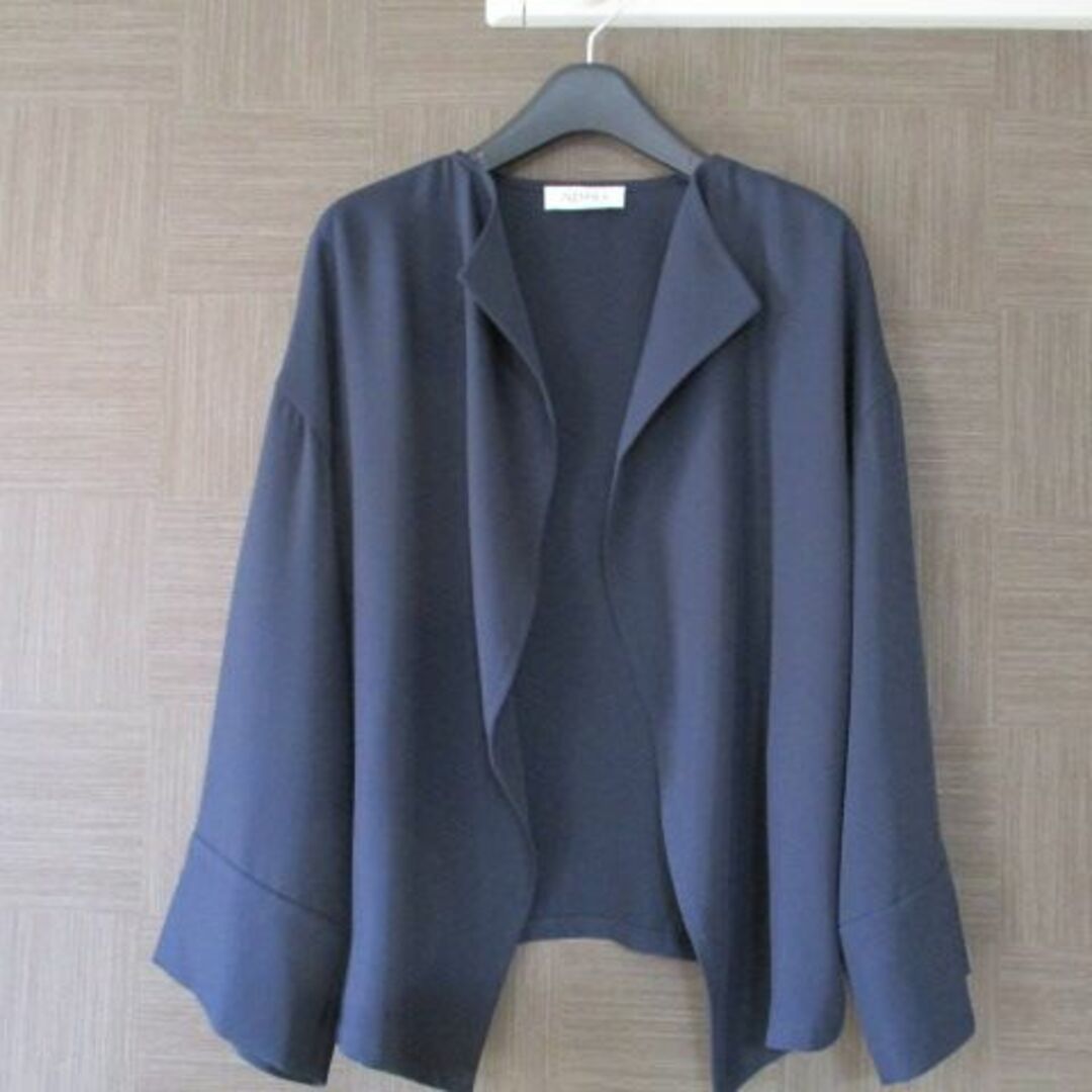 ネミカ（レリアン）ネイビー 濃紺 ジャケット 13+ 日本製 大きいサイズ 美品 4