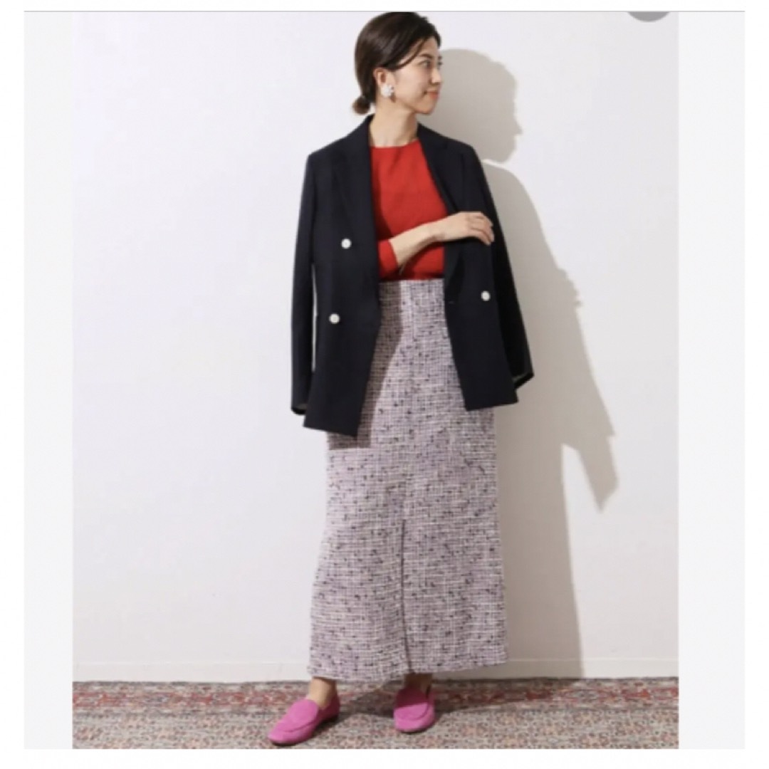 IENA(イエナ)のIENA LA BOUCLE LINTON タイトロングスカート　名古屋限定 レディースのスカート(ロングスカート)の商品写真