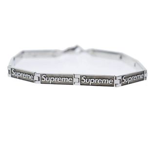 シュプリーム(Supreme)のシュプリーム ×ジェイコブ 23SS ロゴ リンク ブレスレット シルバー■(ブレスレット)