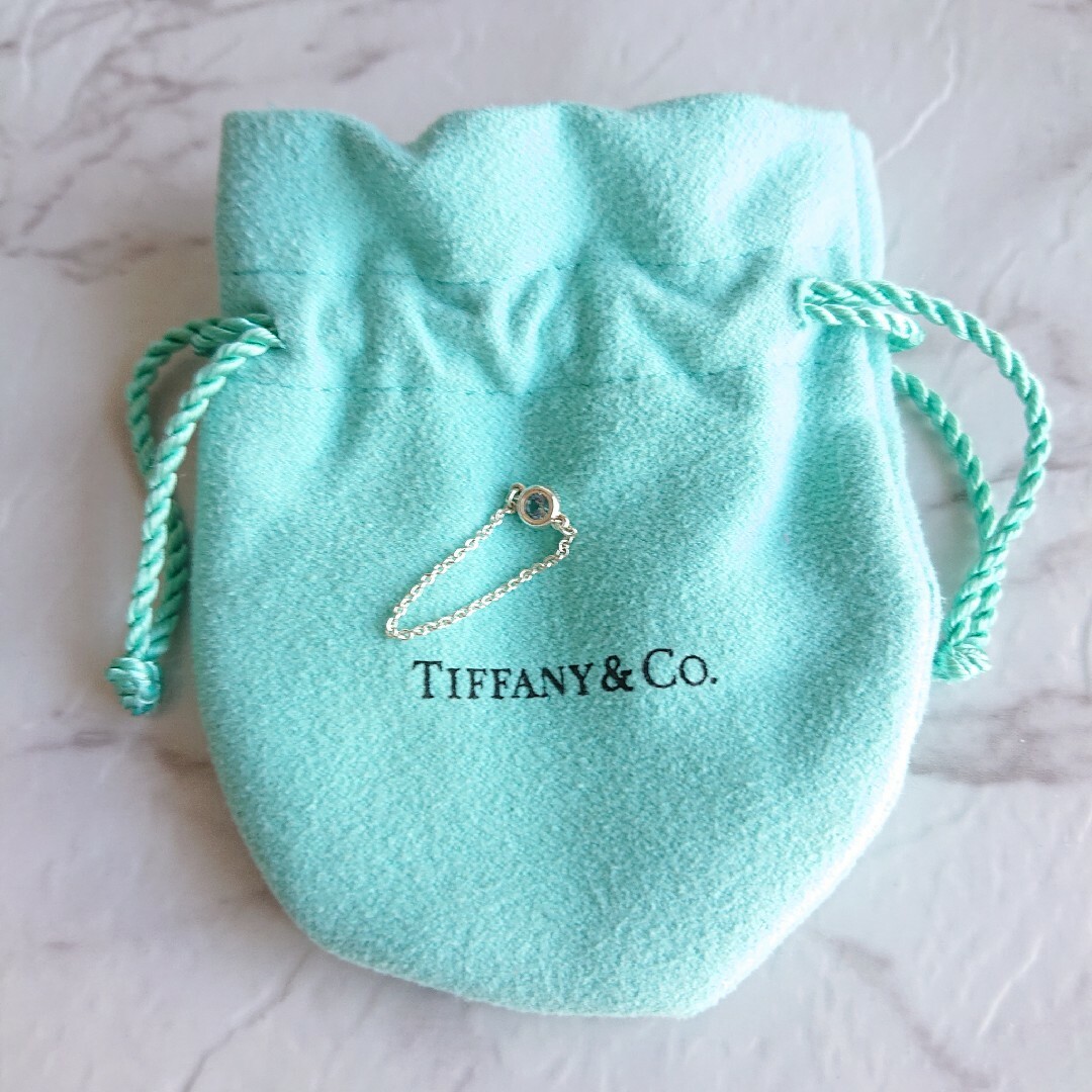 Tiffany & Co ティファニー バイザヤード アクアマリン リング 7号