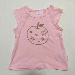 コンビミニ(Combi mini)のcombi mini ‬♡ Tシャツ　ピンク　りんご　星　80(Ｔシャツ)