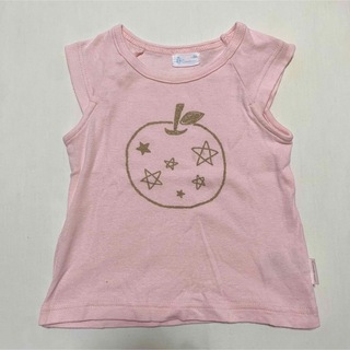コンビミニ(Combi mini)のcombi mini ‬♡ Tシャツ　ピンク　りんご　星　80(Ｔシャツ)