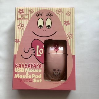 【新品未使用】バーバパパ BARBAPAPA USBマウス&マウスパッドセット(PC周辺機器)