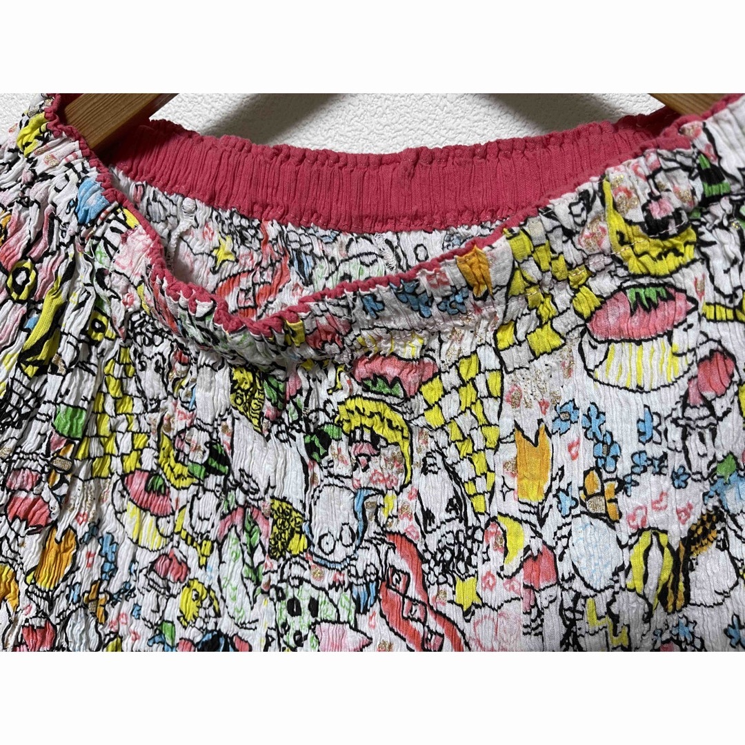 TSUMORI CHISATO(ツモリチサト)のツモリチサト　イラストプリント　新品　楊柳　スカート　 レディースのスカート(ひざ丈スカート)の商品写真