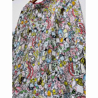 ツモリチサト(TSUMORI CHISATO)のツモリチサト　イラストプリント　新品　楊柳　スカート　(ひざ丈スカート)