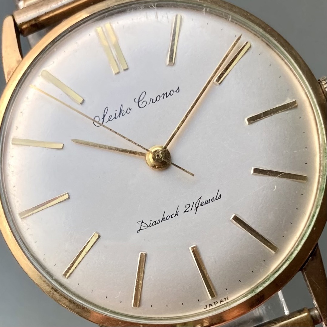 【動作良好】セイコー クロノス アンティーク 腕時計 1960年 手巻き メンズ