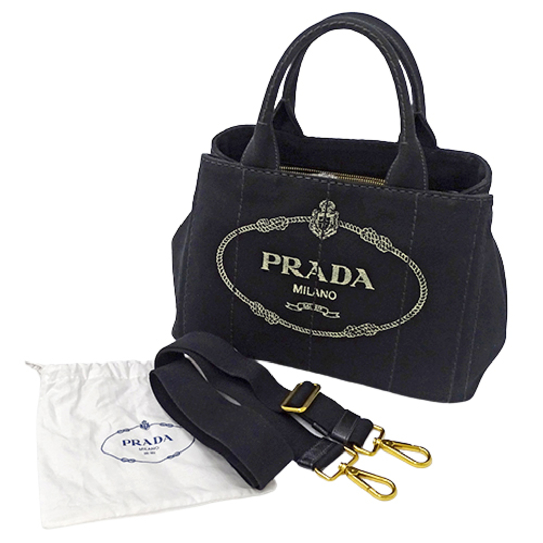 美品❤️PRADA カナパ　2way トートバッグ　BLACK箱なし布袋あり