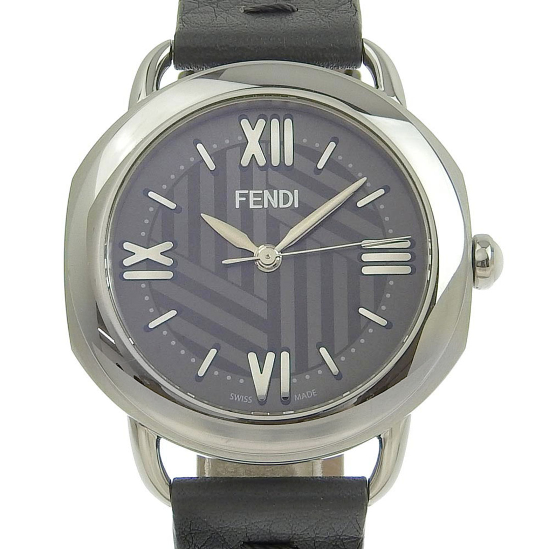 【FENDI】フェンディ セレリア 1925 004-80200M-733 ステンレススチール×レザー グレー クオーツ アナログ表示 ボーイズ グレー文字盤 腕時計