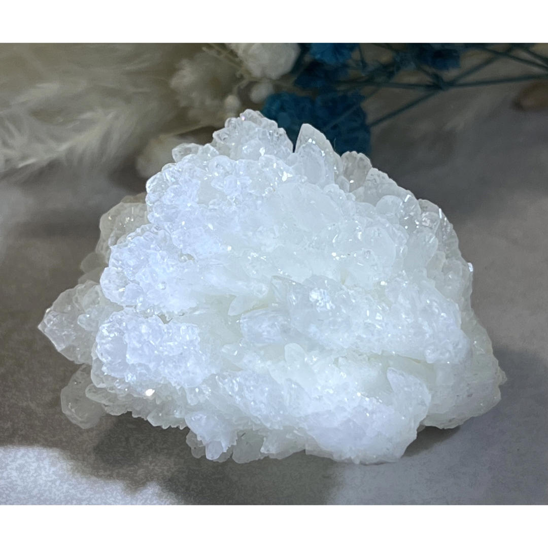 なごみ石✨　ホワイト　アラゴナイト クラスター 原石 霰石　ラフストーン
