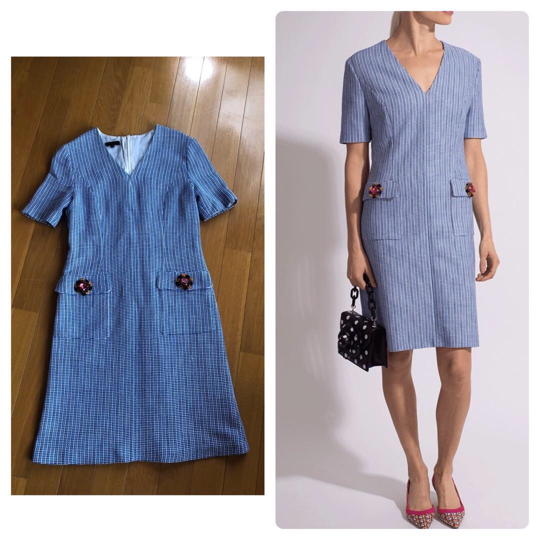 escada エスカーダ DUANNE TWEED DRESS | フリマアプリ ラクマ