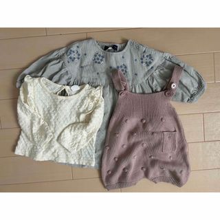 ベビーギャップ(babyGAP)のmamaraku BabyGap 80size セット売り(ワンピース)