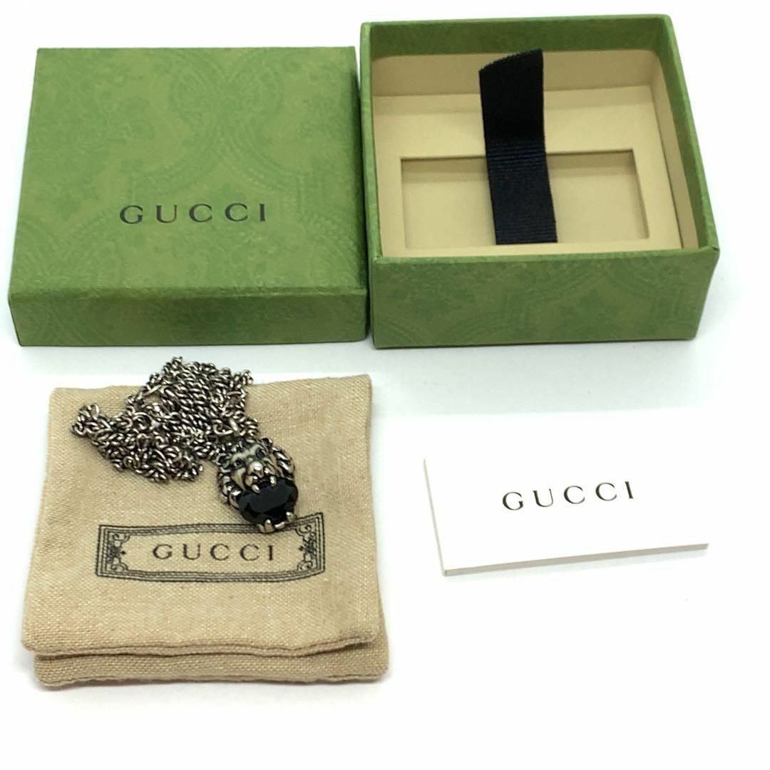 Gucci(グッチ)の☆美品☆GUCCI ライオンヘッドストーン付き ネックレス #0754y219 メンズのアクセサリー(ブレスレット)の商品写真