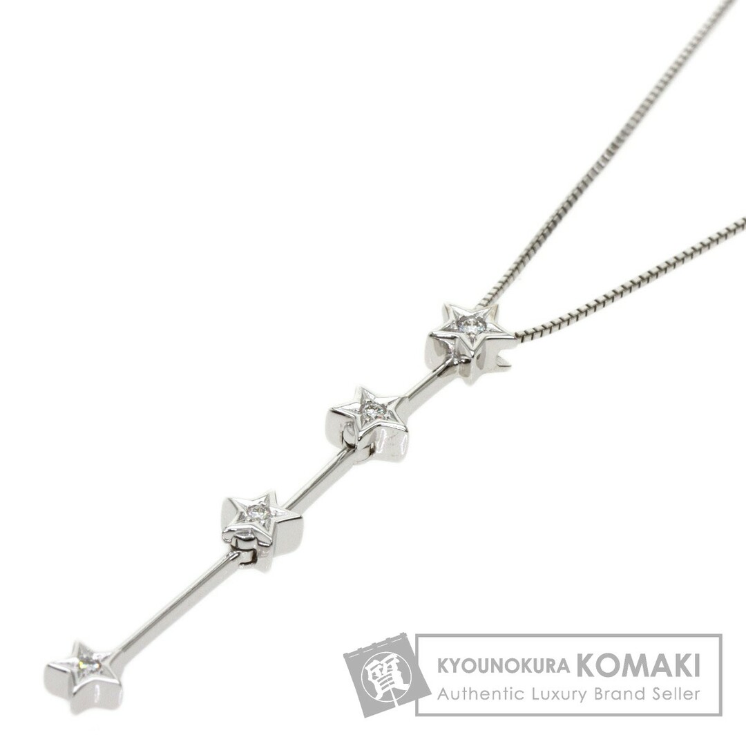 TASAKI スターモチーフ ダイヤモンド ネックレス K18WG レディース40328134ブランド