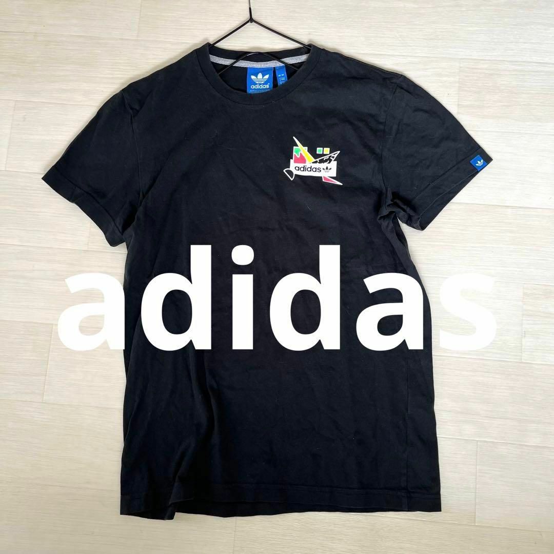 adidas(アディダス)のアディダス　半袖　Tシャツ Lサイズ　ビッグロゴ　ワンポイント メンズのトップス(Tシャツ/カットソー(半袖/袖なし))の商品写真