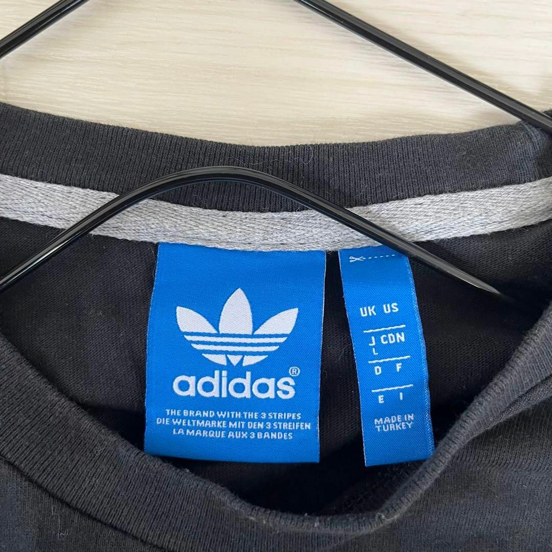 adidas(アディダス)のアディダス　半袖　Tシャツ Lサイズ　ビッグロゴ　ワンポイント メンズのトップス(Tシャツ/カットソー(半袖/袖なし))の商品写真