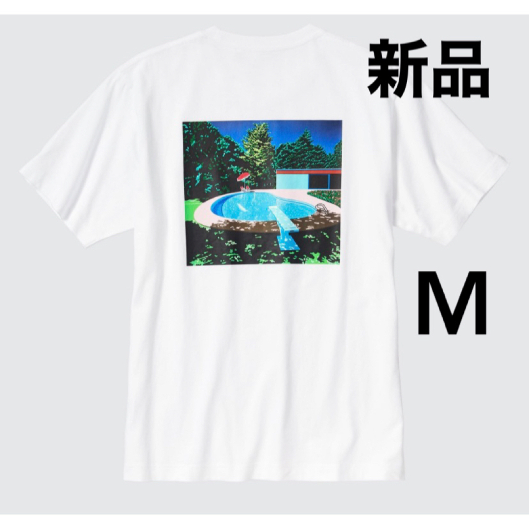 UNIQLO(ユニクロ)のユニクロ　永井博   Tシャツ　白　M  大瀧詠一　② メンズのトップス(Tシャツ/カットソー(半袖/袖なし))の商品写真